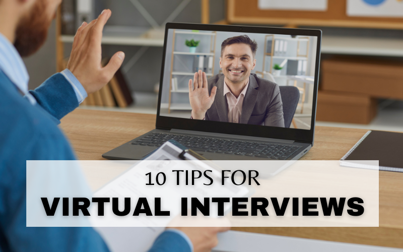 10 USEFUL TIPS FOR VIRTUAL JOB INTERVIEWS